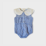 Bonjour Diary :: Baby Romper Blue Tapestry