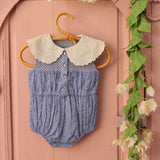 Bonjour Diary :: Baby Romper Blue Tapestry