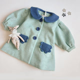 Isathena :: Beige And Blue Double Gauze Mini Deer Doll