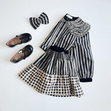 Bonjour Diary :: Skirt And Hair Clip Vichy Lurex