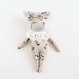 Isathena :: Beige And Blue Double Gauze Mini Deer Doll