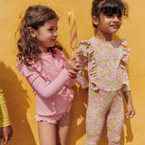 루이스 미샤 :: 리넷 옐로우 카프리 코브 수영복 점프수트