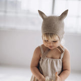 Bambolina :: Fox Kitty Hat White Almond