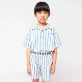 Bobo Choses :: Blue Stripes Loungewear Woven Set