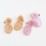 Shooshoos :: New Rose Jelly Sandal Gold Glitter