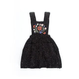 Iver and Isla :: Bouquet Pinafore Noir Tweed