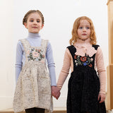 Iver and Isla :: Bouquet Pinafore Noir Tweed