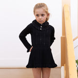 Iver and Isla :: Pointelle Frill Skirted Bloomer Noir