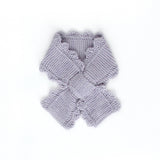Iver and Isla:: Lace-Edge Keyhole Scarf Heather