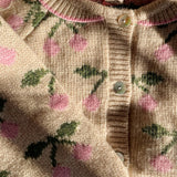 Konges Sloejd :: Belou Knit Collar Cardigan Cherry