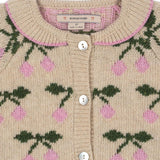 Konges Sloejd :: Belou Knit Collar Cardigan Cherry