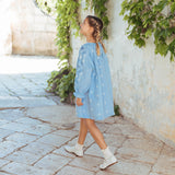 Lali Kids :: 에어리 블루 리넨 크로커스 드레스