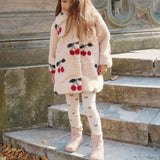 Konges Sloejd :: Fuzzie Coat Grs Ma Grande Cerise