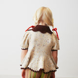 Misha And Puff :: Crochet Trim Puff Top Iris Confetti