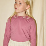 Misha And Puff :: Embroidered Peter Pan Top Antique Rose