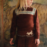 Misha And Puff :: Kitten Tangle Skirt Madder Root