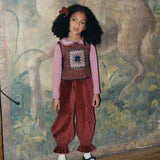 Misha And Puff :: Embroidered Peter Pan Top Antique Rose