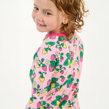 Smafolk :: Elstar Long-Sleeved Top With Sea Strawberries Pink Fandango