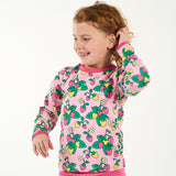 Smafolk :: Elstar Long-Sleeved Top With Sea Strawberries Pink Fandango