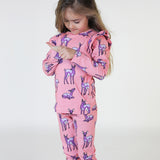 Smafolk :: Leggings For Children With Deer Bridal Rose