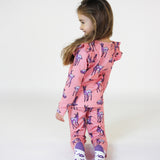 Smafolk :: Leggings For Children With Deer Bridal Rose
