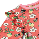 Smafolk :: Long-Sleeved Top With Strawberries Pink Punch