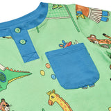 Smafolk :: Long-Sleeved Top With Tennis Club Minty Green Tea