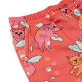 Smafolk :: Pants With Cats Pink Punch