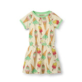 Smafolk :: Short-Sleeved Dress With Ice Cream Marshmallow