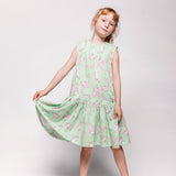 Smafolk :: Sleeveless Dress With Dolphins Minty Green Tea