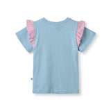 Smafolk :: T-Shirt With Mermaid And Dolphin Soft Sky