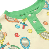 Smafolk :: T-Shirt With Rackets Marshmallow