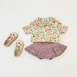 Misha And Puff :: Eyelet Popcorn Skating Skirt Plum Petal