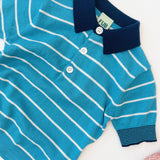 Fub :: Striped Polo Sea/Ecru