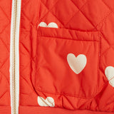Mini Rodini :: Hearts Aop Baseball Jacket Red