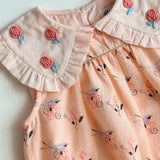 Bachaa -  Buttercream Blouse & Short Set Bird Print
