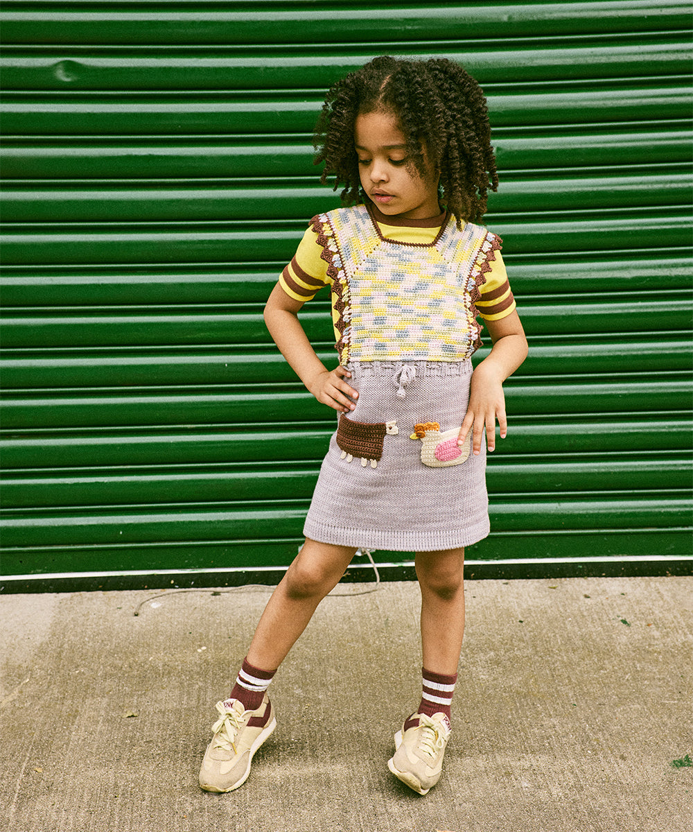 Misha And Puff -  Farm Topanga Pinafore Mist