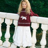 Birinit Petit - Embroidered midi skirt girl