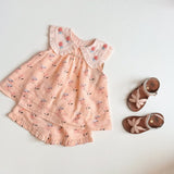 Bachaa -  Buttercream Blouse & Short Set Bird Print