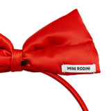 Mini Rodini :: Bow Satin Headband Red