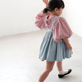 Mes Kids Des Fleurs :: Overall Dress Blue