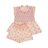 Bachaa -  Icarie Blouse & Short Set Bird Print