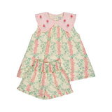 Bachaa :: Mellow Yellow Blouse & Short Set Arabesque Print