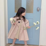 [Exclusive] Mes Kids Des Fleurs :: Scallop Edge Trench Coat Pink