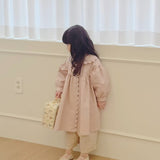 [Exclusive] Mes Kids Des Fleurs :: Scallop Edge Trench Coat Pink