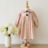 [Exclusive] Mes Kids Des Fleurs :: Scallop Edge Trench Coat Pink