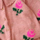 Emile Et Ida :: Flowers Cardigan Rose