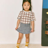 Misha And Puff -  Eyelet Popcorn Skating Skirt Dove