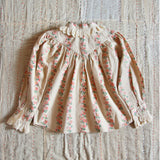 Bonjour Diary :: Iris Blouse Farandole Stripes Flowers Print