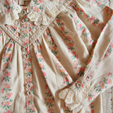 Bonjour Diary :: Iris Blouse Farandole Stripes Flowers Print
